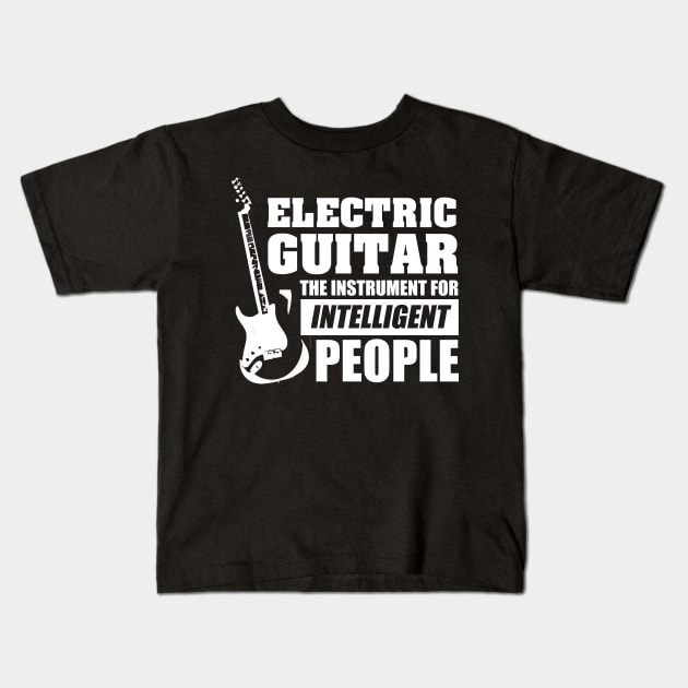 Electric guitar Kids T-Shirt by adrinalanmaji